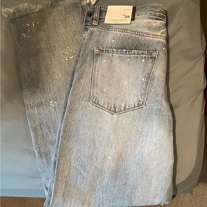 Women’s 9/28 KanCan Jeans. Splat design straight leg